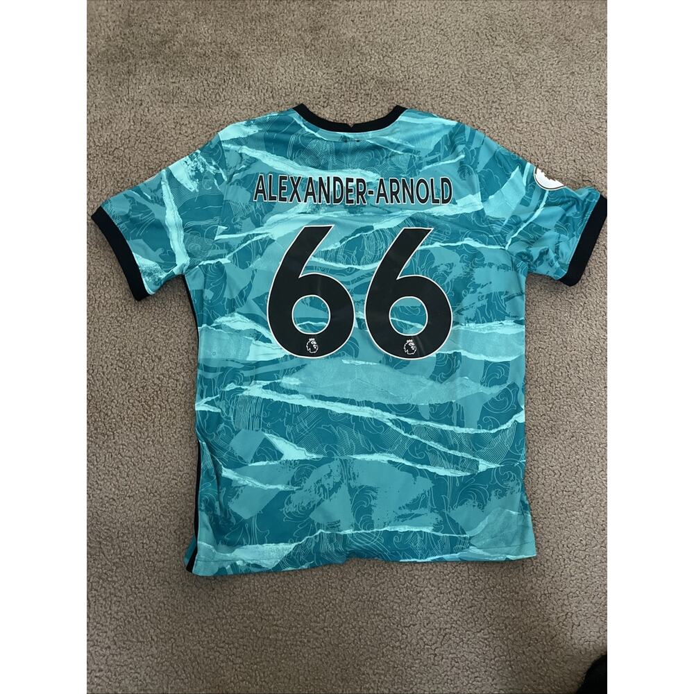 MENS LARGE LIVERPOOL AWAY FOOTBALL SHIRT 2020-2021 SOCCER JERSEY NIKE XL
